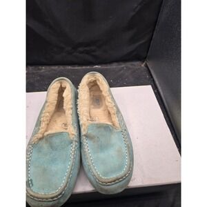 UGG Australia Ansley Women's Moccasin Slippers -‎ Blue, US 8